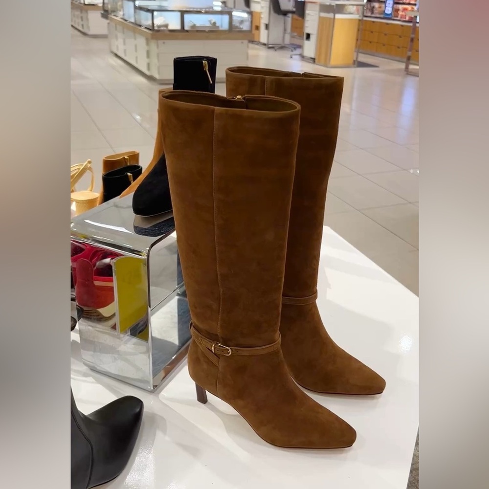 NEW Veronica Beard Kailine suede Heeled Boots